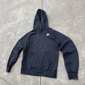 Black Vintage Nike Hoodie with distressed look